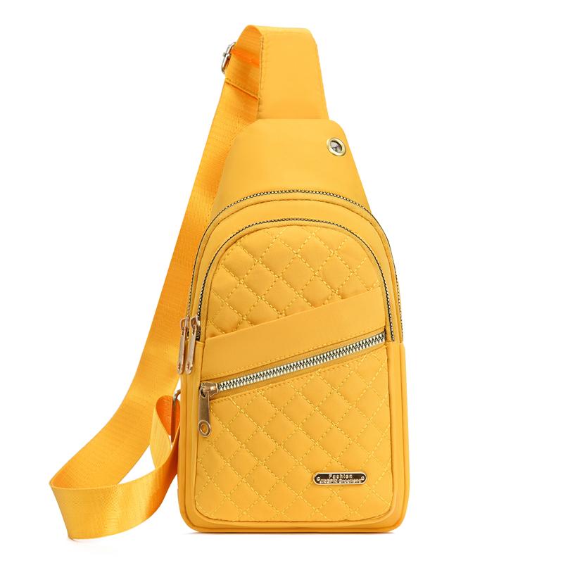Minimalistische Damen-Brusttasche mit großer Kapazität, mehrlagig, wasserabweisend, Frontrucksack, lässige Outdoor-Umhängetasche für Mädchen
