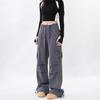 Women's Retro Paratrooper Pocket Overalls: Trendy, Loose, Wide-Leg Casual Pants