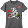 Japanese Landscape T Shirt Mountain Sakura Bonsai Art Graphic Tee