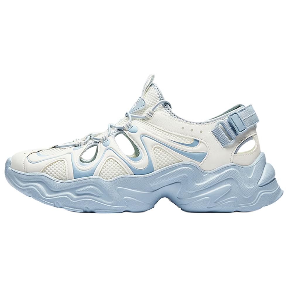 Anta Starlight Fabric Synthetic Leather Comfortable Casual Non-Slip Breathable Creek Shoes Women Shoes White Blue 922628509-1 35.5