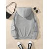 Halloween Cute Three Ghosts Cartoon Printed Long Sleeve Hoodie Autumn Winter Round Neck Hoodie Women's Clothing