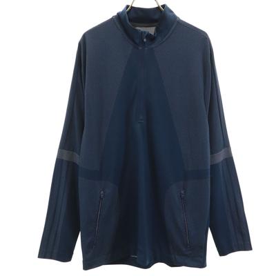 Adidas Golf Langarm Half-Zip Wear M Marineblau Herren Gebraucht