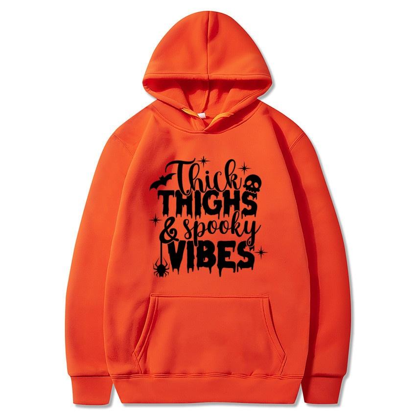 Halloween Herbst Winter Personalisierter Buchstabenaufdruck Hoodie Herrenmode Warmes Sweatshirt Lässige Streetwear Warmer Hoodie Geschenk