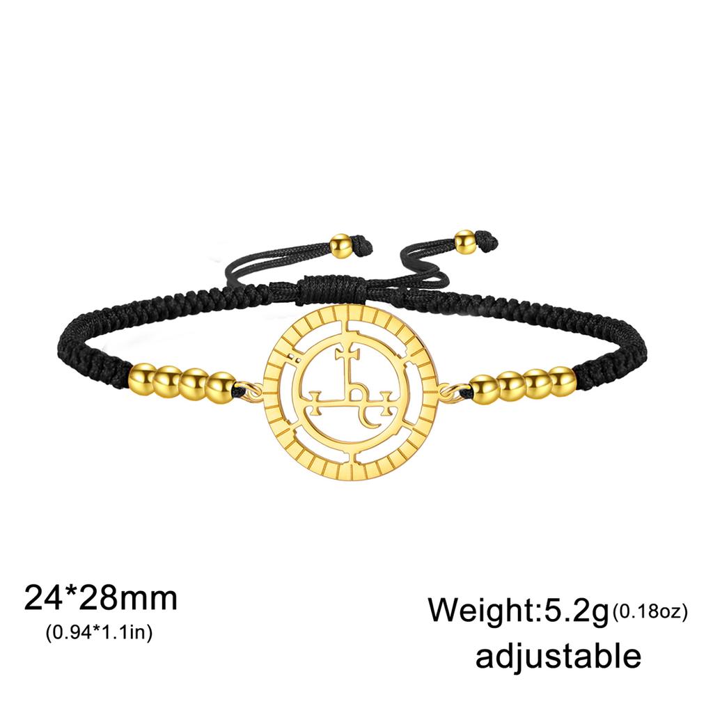 Goddess Sigil of Lilith Bracelet Stainless Steel Judaism Mythical Lilith Bracelets Women Men Solomon Amulet Jewelry Gift