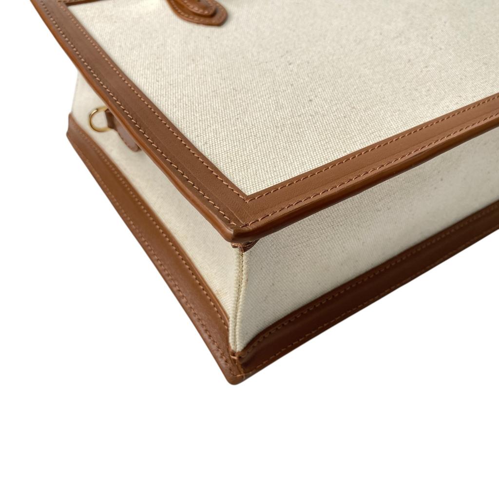 Used MORABITOShoulder Bag Brown/Ivory System Canvas/leather Women