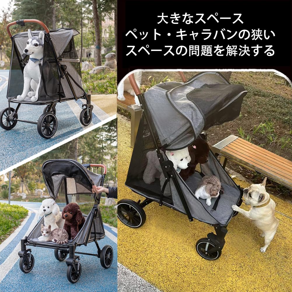 Athvcht Pet Separate Type with Easy To Assemble Dog Easy To Store Dog Large Heavy Load Convenient for Going Small Medium Large Dogs Cart,