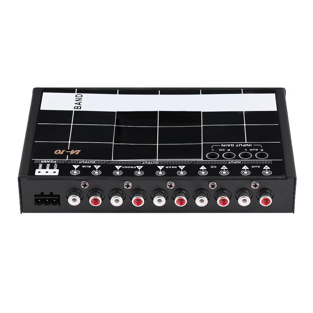 Car Audio Modified Graphic Equalizer EQ 7s Car Audio Stereo Tuner w  3.5mm Aux in & Knob