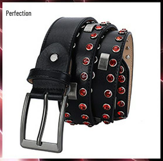 Genuine Leather Unisex Punk Style Hip Hop Belt