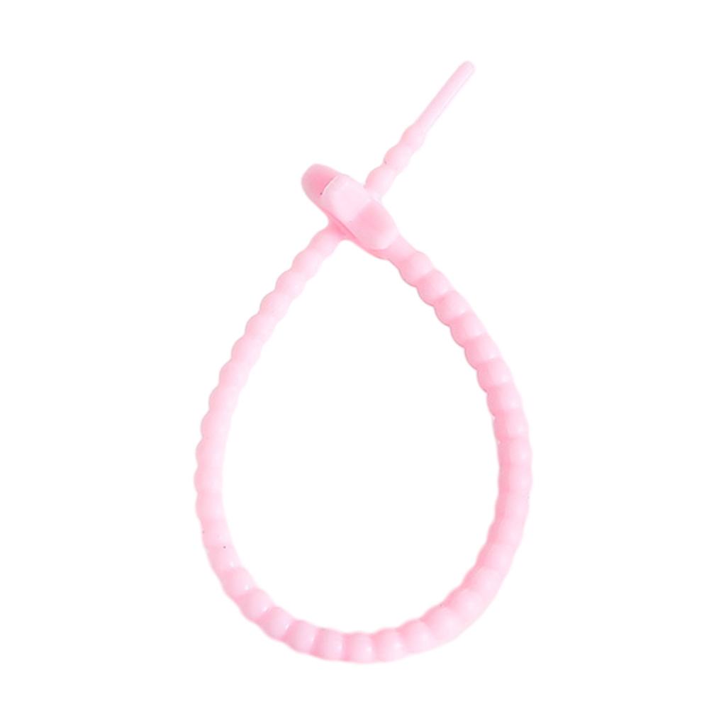 22cm Candy-Colored Stars Silicone Rope Data Line Binding Tape DIY Jewelry Key Chain Accessories Dress Tags Rope