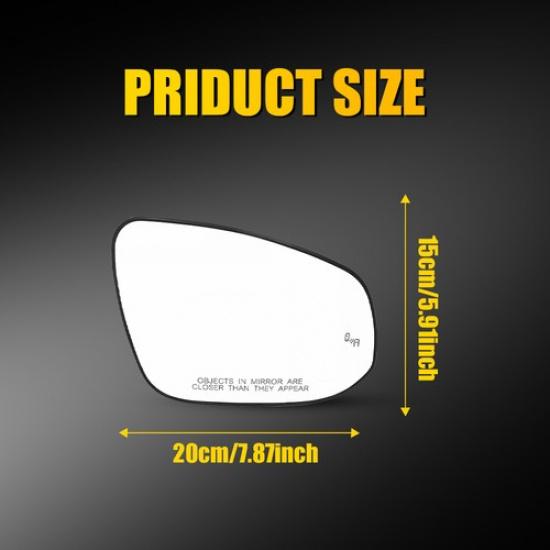 Mirror Glass Heated Blind Spot Detection Right Side For 21-23 Toyota RAV4 Prime