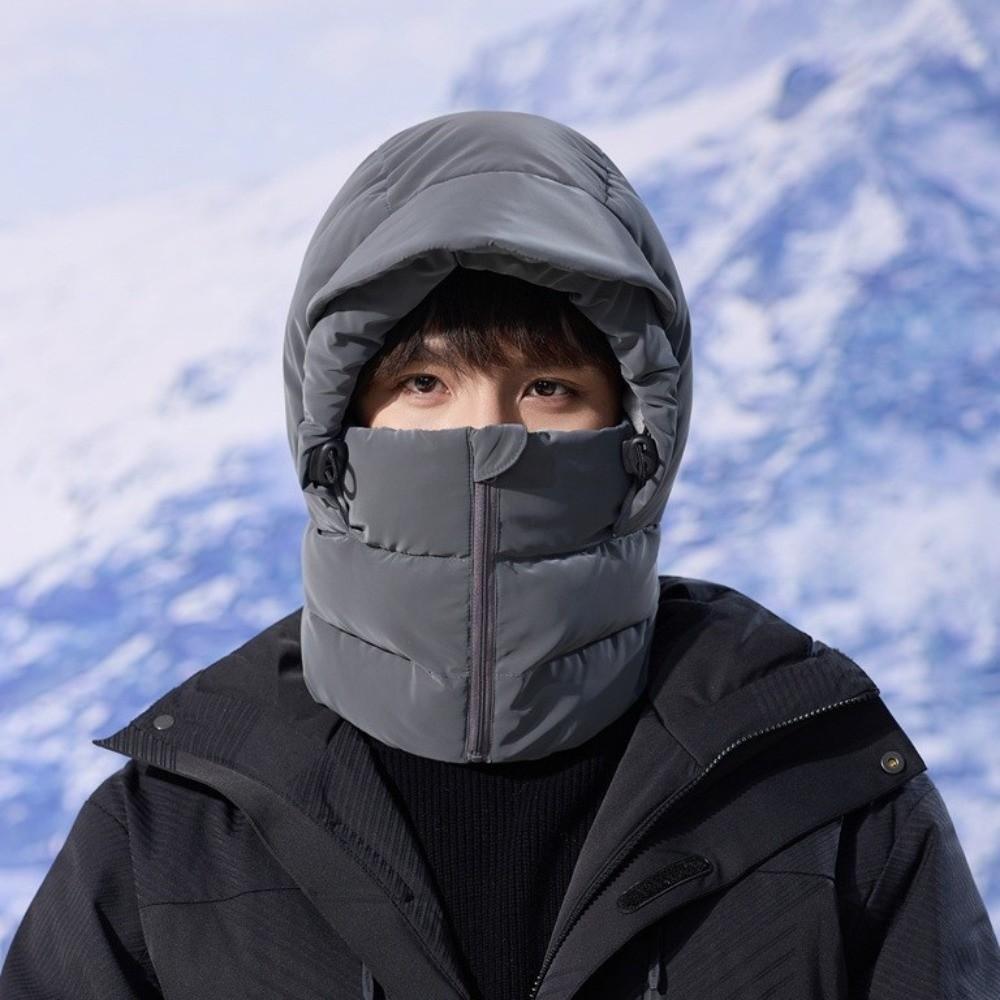 Windproof 3-in-1 Winter Cycling Hat Keep Warm Lei Feng Hat Warm Scarf Face Mask Outdoor