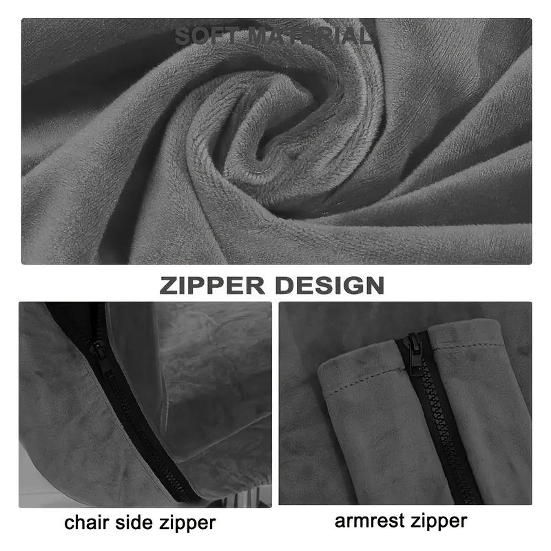 1PC XL Velvet Office Computer Desk Chair Covers Armchair Protector Elastic Cafe Cinema Armchair Case Removable Office Chair