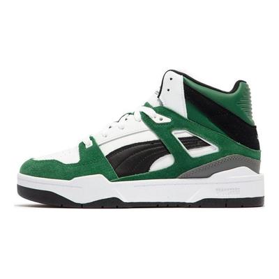 Baskets montantes Slipstream Hi Heritage en cuir Baskets unisexes Noir Blanc Vert 387998-08