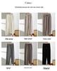 Pantaloni dritti in maglia di lana spessa da donna con tasche