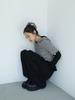 Eogeulliswedou Lace Corduroy Pants (Black)
