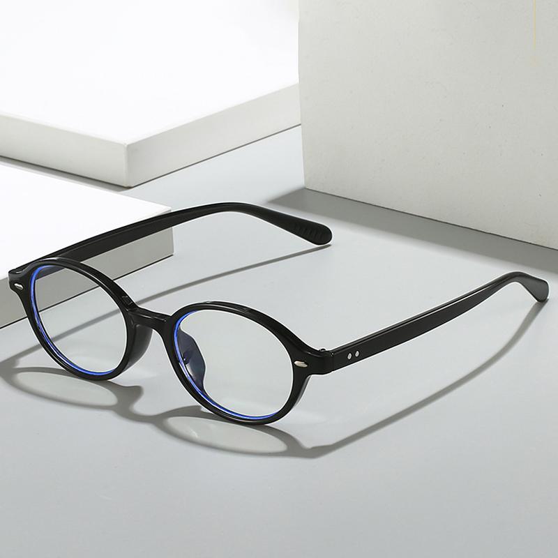  New Oval Glasses Frame Women Vintage Female Driving Eyewear Optical Anti-Blue Light Eyeglasses Frames Simple Frames