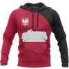 Polen Fahne Druck Emblem 3D Hoodies Polnisches Spirituelles Totem Grafik Kapuzenpullover Kinder Mode Hip Hop Pullover Kleidung Oberteil