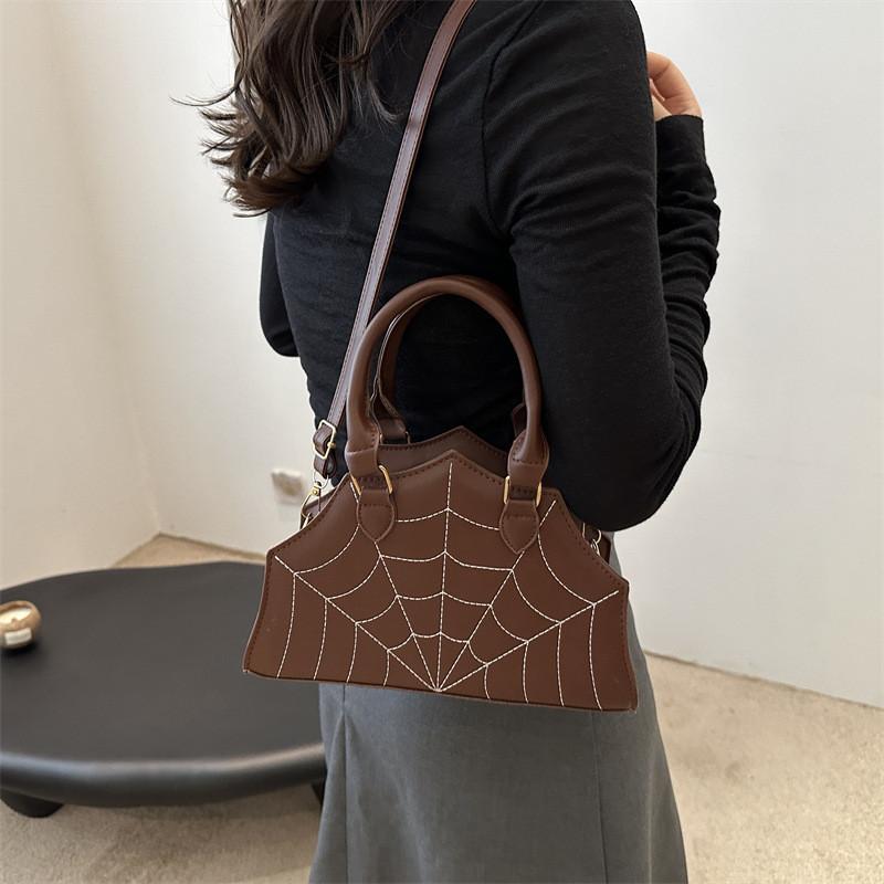 2024 Fashionable Spider Design Casual Large Capacity Pu Shoulder Bag For Daily Use