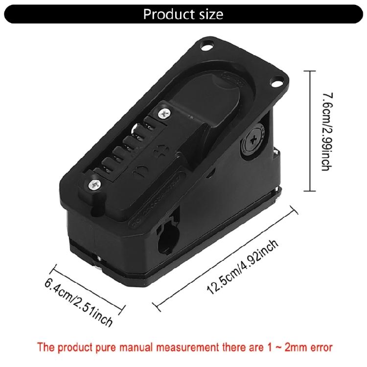 Electric Bike Battery Case Lock with Key Bike Battery Lock Connection Board Cover Charging Port Part Easy To Install