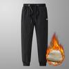 Pantaloni per sport invernali Pantaloni da uomo con piedi piccoli imbottiti in lana di agnello ispessita Pantaloni in cotone caldo Pantaloni casual da uomo con coulisse slim