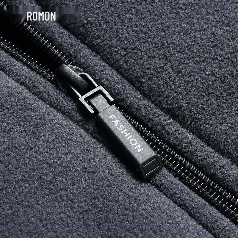 Luomeng Men's Stand Collar Fleece Vest