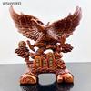 1 szt. Duża Wystawowa Dekoracja Orła Imitacja Rzeźby w Drewnie Rzemiosło salon dekoracja domu Prezent na parapetówkę błogosławieństwo