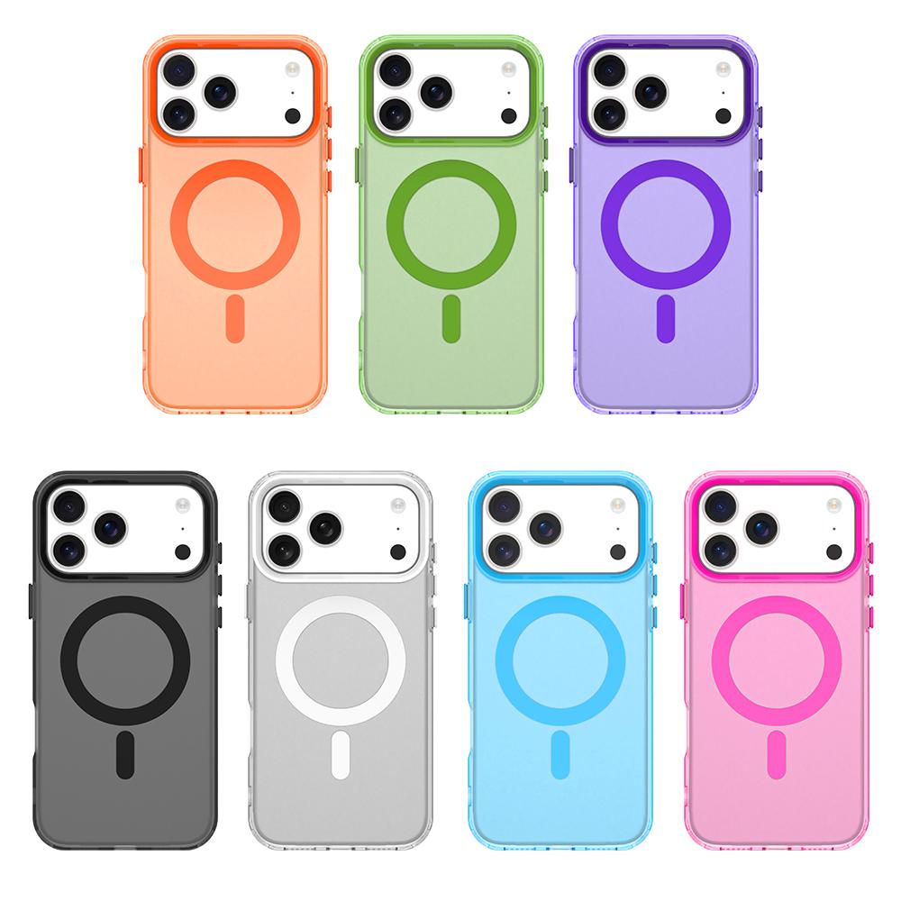 Magsafe Matte Phone Case For Apple iPhone 17 Pro Max Case Magnetic Wireless Charging For iPhone 17 Air Shockproof Back Cover