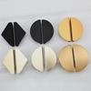 Modern Half-Round Drawer & Cabinet Door Handle - Black, Gold, Copper Finish