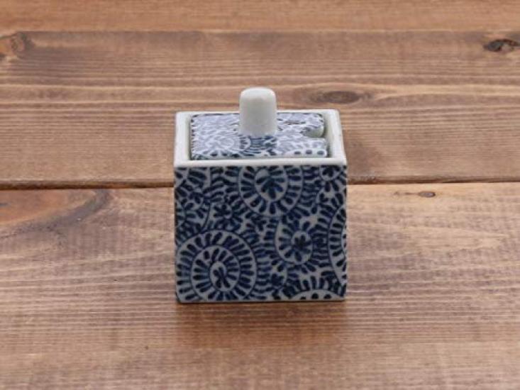 Tableware East Square Mustard Container with Octopus Arabesque Design sold (Spoon separately) or-015