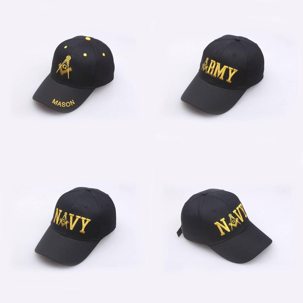 Mason Embroidery Letter Rmy Nvy Baseball Cap Outdoor Casual Pure Hat Cotton