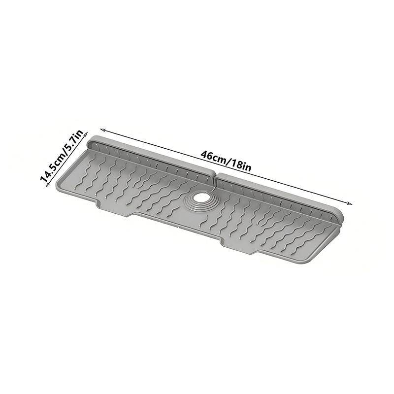 Kitchen Sink Splash Guard Faucet Mat Splash Catcher Handle Drip Catcher Tray Multipurpose For Kitchen Dish Drying Mats
