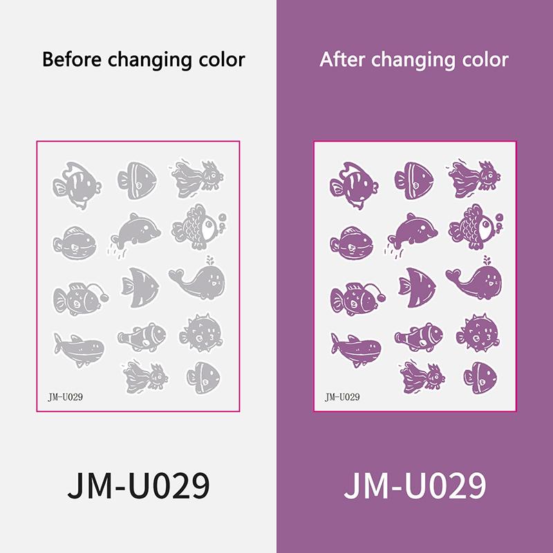 1Pcs Uv Fluorescent Temporary Tattoo, Waterproof Luminous Fake Tattoo Summer Outdoor Tattoos