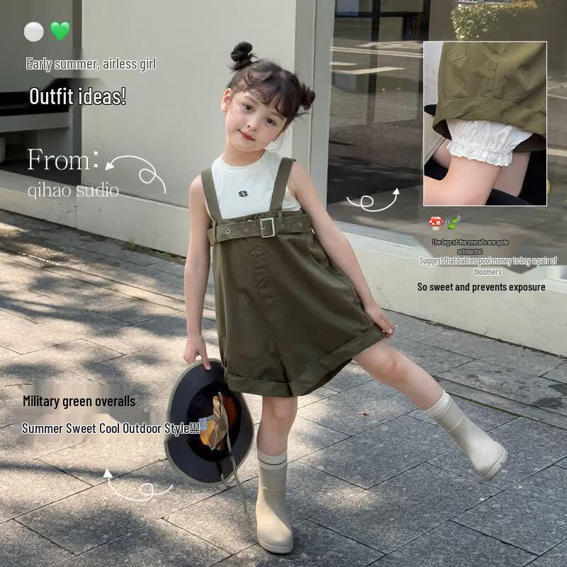 SEVEN BOBI Girls Summer Overalls Shorts 150 cm