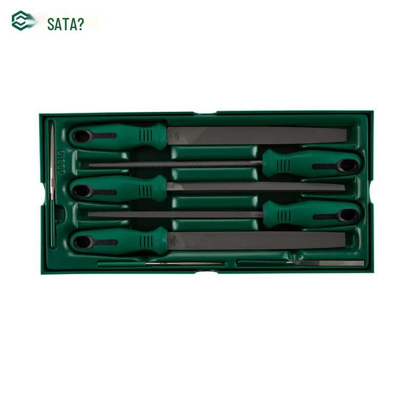 SATA 09910 8-Piece File Tool Tray Set