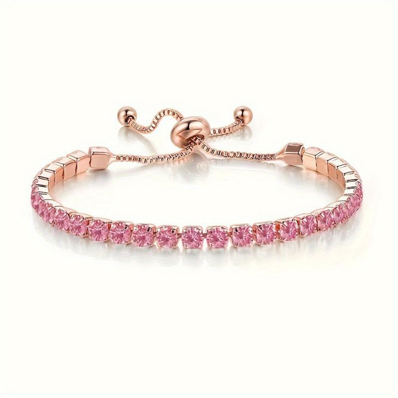 Hot 3mm Zircon Full Bracelet Light Luxury Fashion Style Internet Celebrity Niche Design Hand Accessories Women