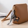 Leather Horse Keychain Korean Style Chinese New Year Gift Zodiac Pony Bag Pendant  Birthday Gift