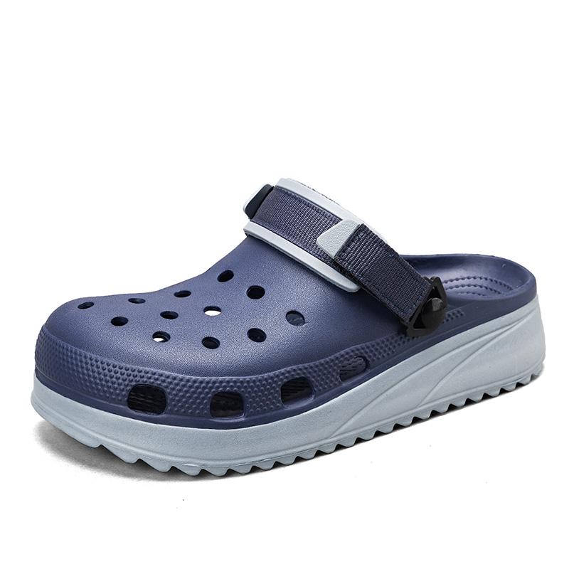 

Классические мужские сабо, модные повседневные сандалии на платформе, мужские удобные легкие тапочки из ЭВА, нескользящая пляжная обувь для мужчин 43