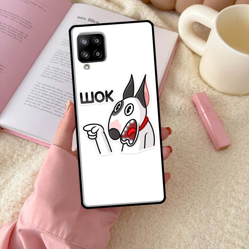 Bull Terrier Dog Puppies Funny Phone Case For Samsung Galaxy A54 A34 A14 A13 A53 A33 A73 A51 A71 A12 A22 A32 A52 A72 A52S