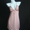 Lace Trim Padded Strappy Nightgown - Women's Spring/Summer/Autumn Collection, Front Button, Sexy & Elegant Style