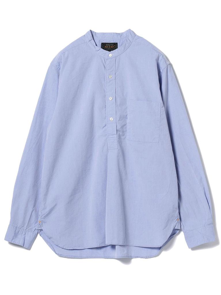 Beams Plus Broad Band Collar Pullover Size SAX 38110014139 Men's Shirt, XL,