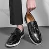 Men's Trendy Versatile Leather Tassel Loafers - Slip-on Business Casual Driving Moccasins (Large Sizes Available)