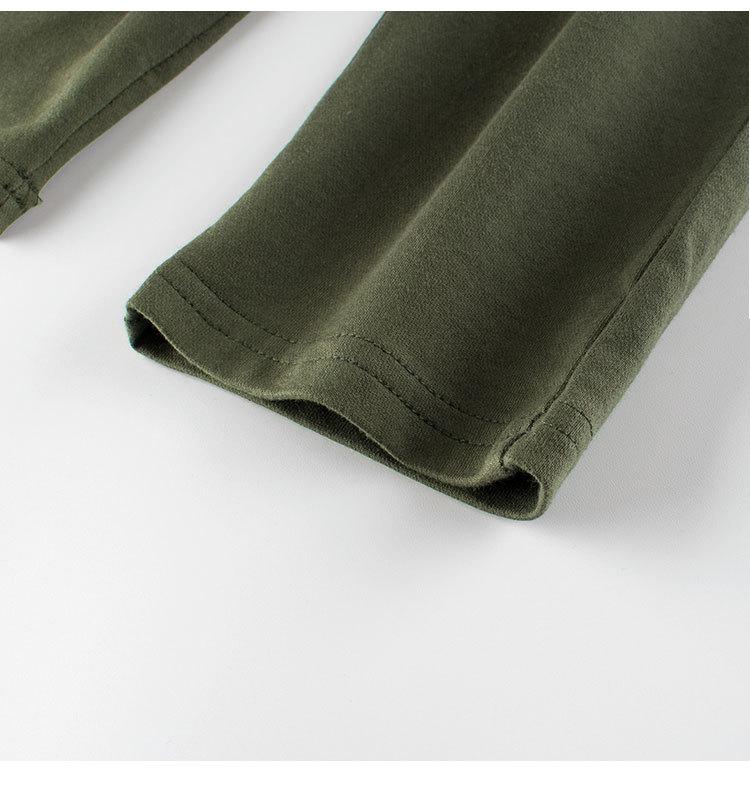 27kids Kids Autumn Sports Pants: Cotton Straight Solid Color