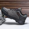 Outdoor Men's Hiking Shoes, Leather Surface Windproof and Warm Hiking Thick Sole Wear-resistant Sports and Leisure Shoes Men's Shoes