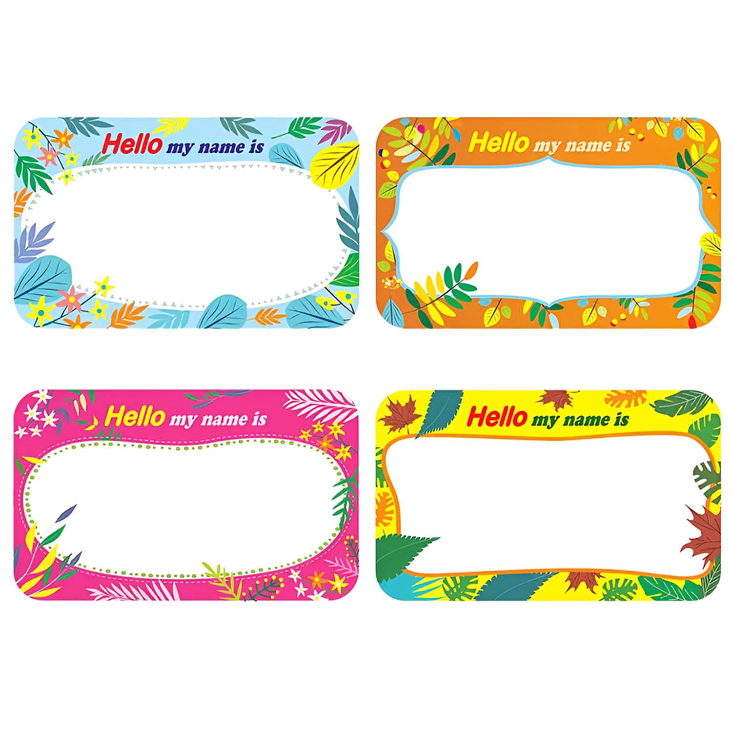 Children s Cartoon Name Stickers, 300/Roll: Self-Adhesive DIY Labels for School Books & Cabinets