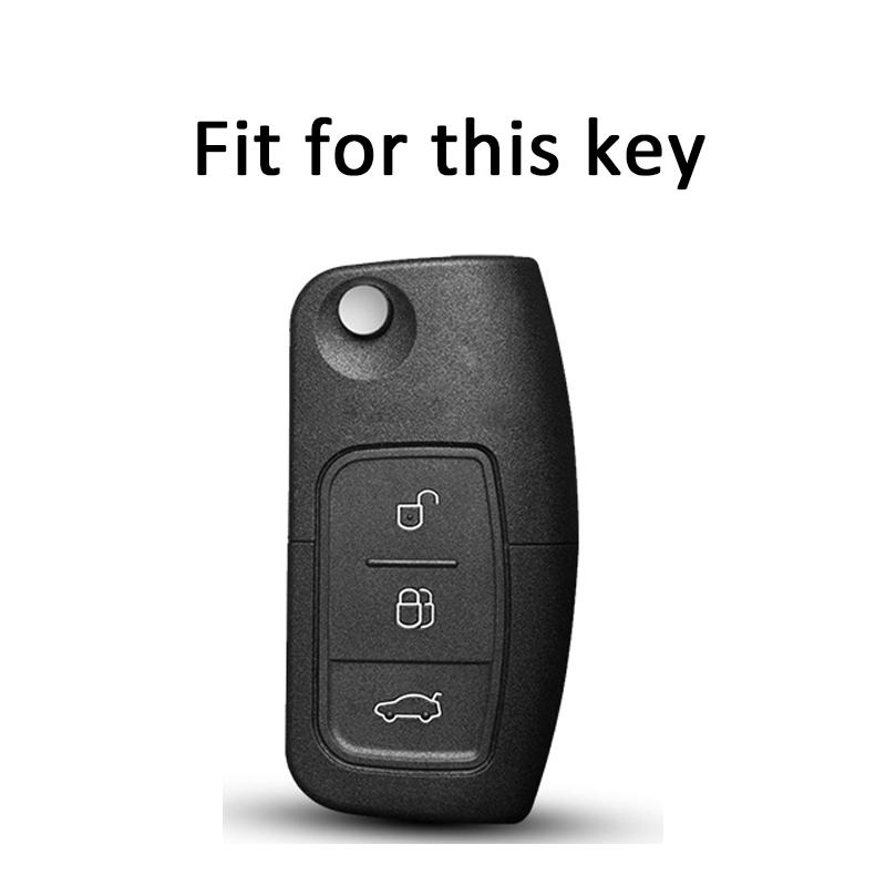 Weiche TPU-Autoschlüsselabdeckung für Ford Fiesta Focus 2 Ecosport Kuga Escape Falcon B-Max C-Max Eco Sport Galaxy Shell Fob Holder Protector