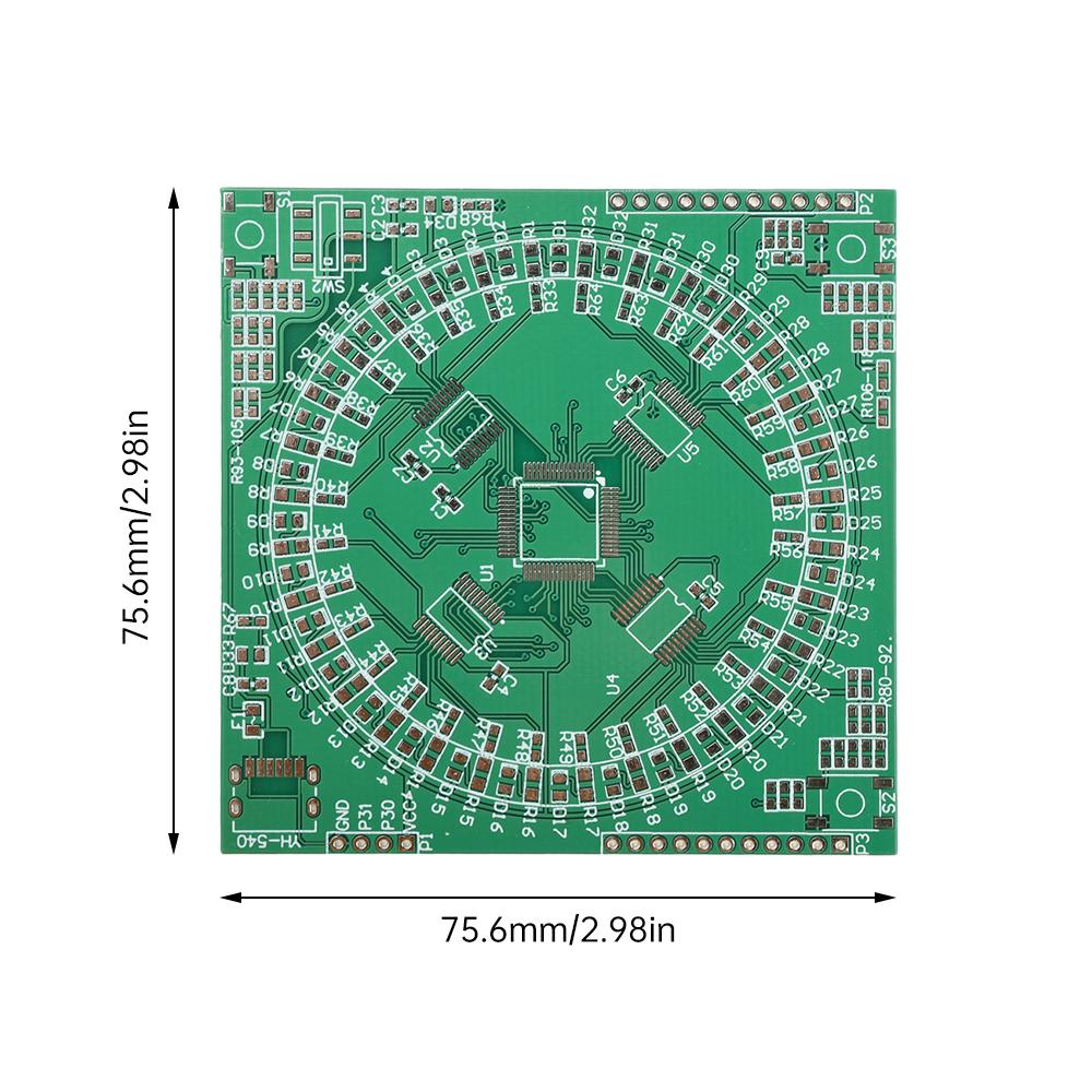 LQFP64 Lampa Płynąca LED Zestaw DIY Moduł Praktyki Lutowania PCB do Lutowania SMD Elektroniczne Komponenty Emitujące Światło dla Początkujących