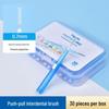 Medical Clean I-Type Interdental Brush: Soft, Telescopic Bristles for Orthodontic & Periodontal Care, 30-Piece Box
