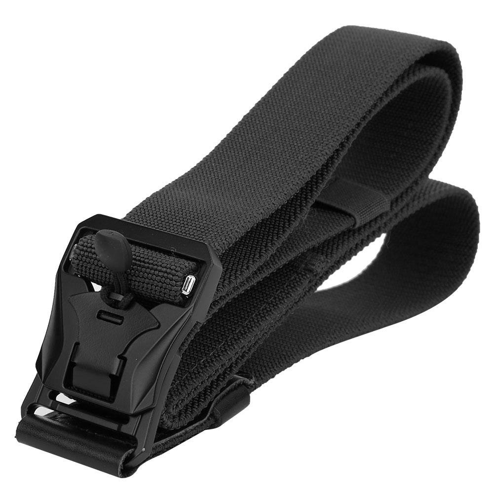 Nylon Outdoor Multifunction Rescue Rappelling Downhill Military Waist Belt Heavy Duty(black )