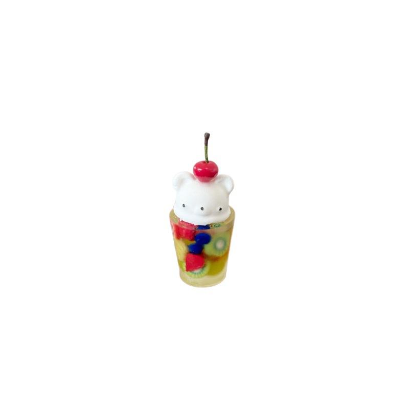 1Pcs Kids Toy 1:12 1:6 Miniature Dollhouse Dessert Chocolate Bear Fruit Soda Cup Pretend Play Kitchen Accessories