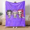 1pc KPop Demon Hunters7 Blanket, Gift, for Men and Women, Soft Blanket, Good for Sofa Bed Couch Travel, Lightweight Flannel Blanket